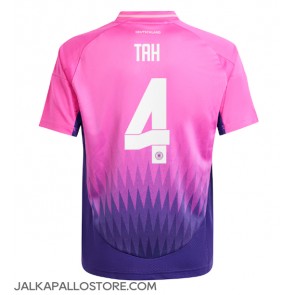 Saksa Jonathan Tah #4 Vieraspaita EM-Kisat 2024 Lyhythihainen